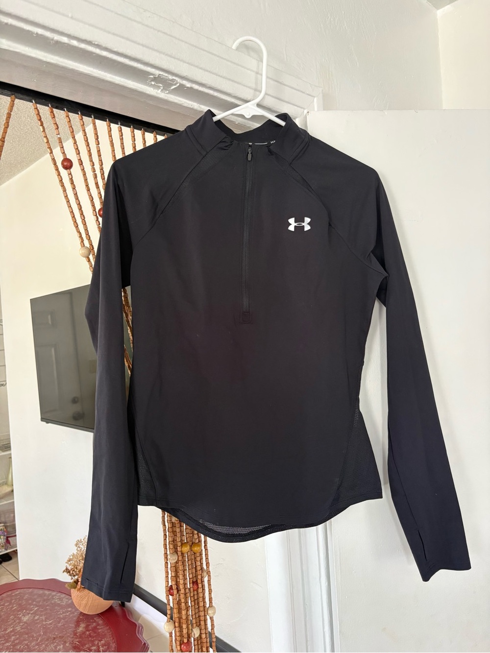 Under Armour Black Women's Long-Sleeve 1/4 Zip Athletic Top